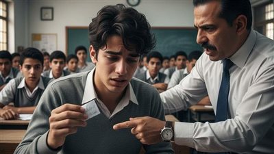 عندما طرد المدرس الطالب اللي بيغش في الامتحان 